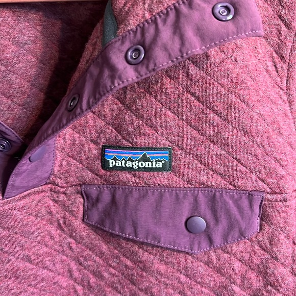 Patagonia Quilted Women’s Snap-T Collared Pullover Purple Size S - Picture 4 of 6